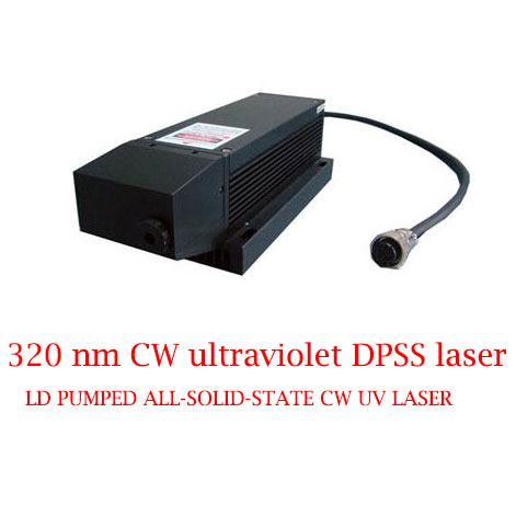 高の信頼性と寿命 320nm CW 紫外線固体レーザー 1~20mW